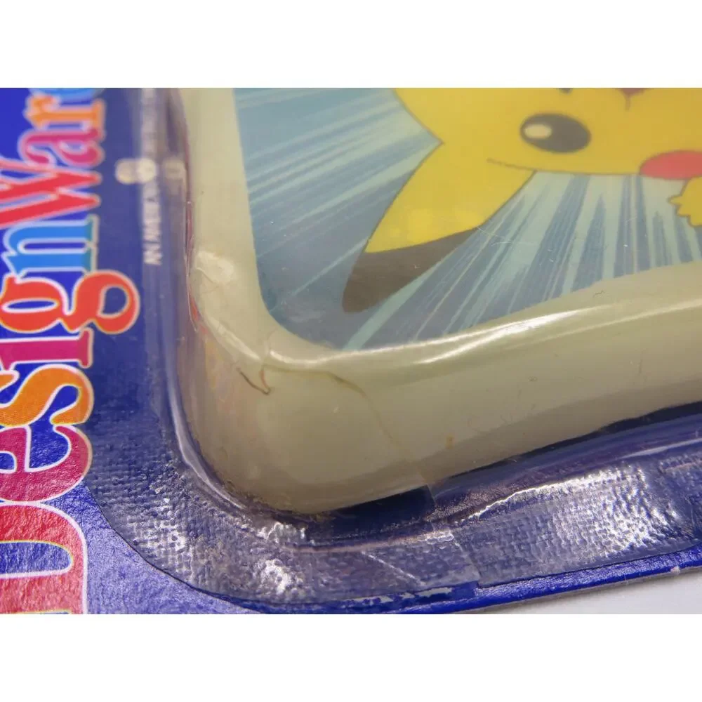 NEW Sealed DesignWare Candle Pikachu Pokemon 1999 3 Inches Printed Decal Vintage